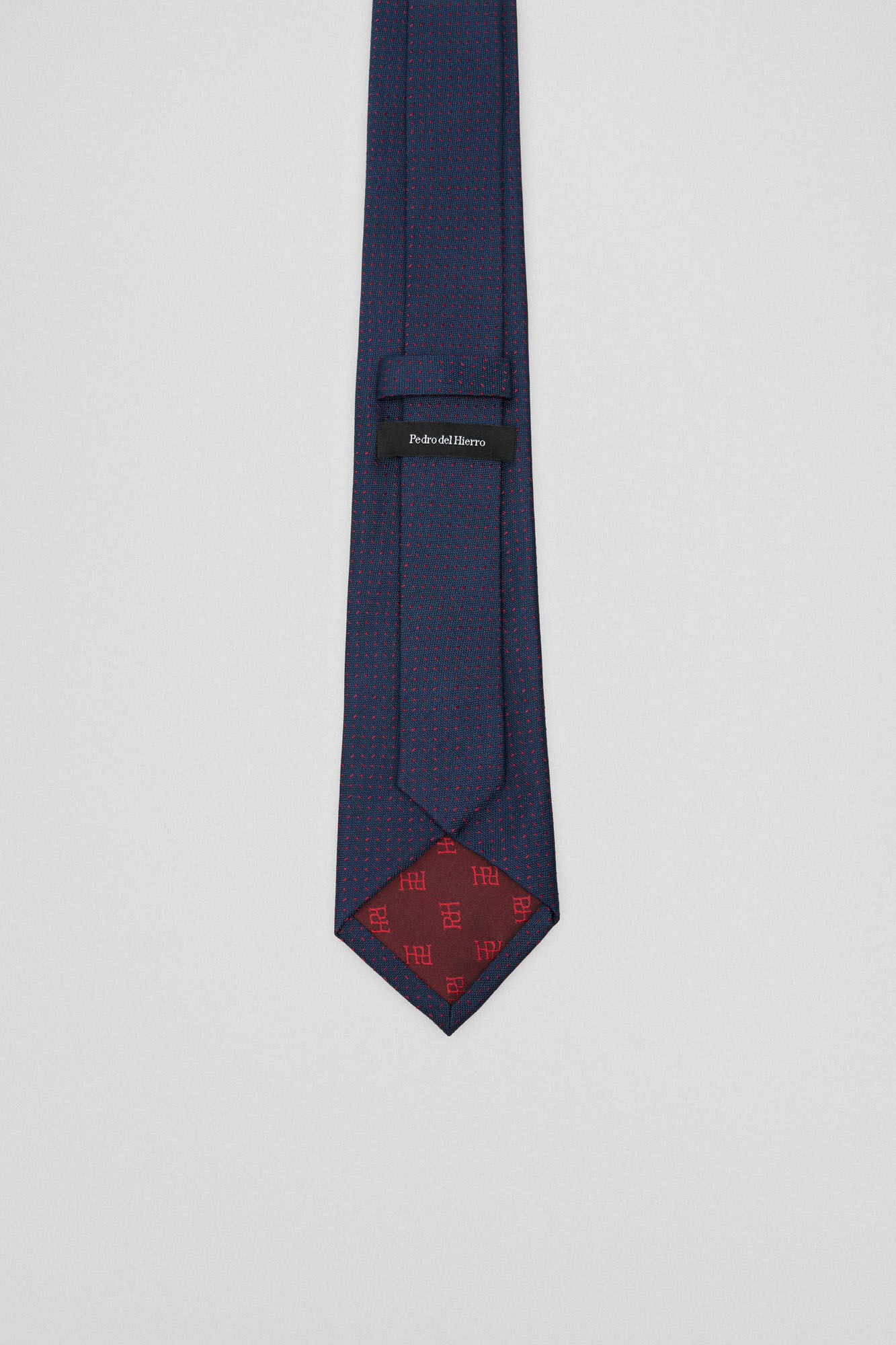 Pedro del Hierro Corbata seda natural Azul