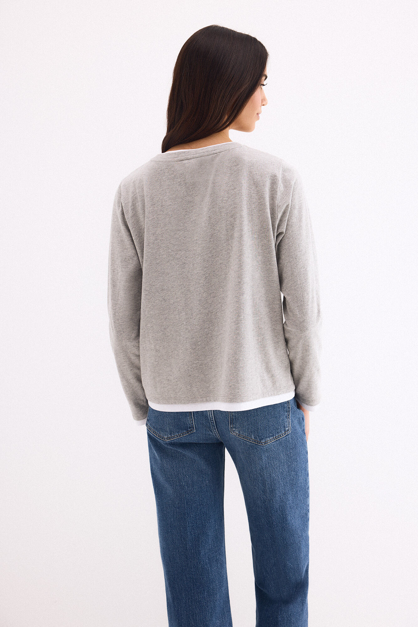 Pedro del Hierro Double T-shirt Grey