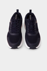 Pedro del Hierro Ultralight fabric lace-up sneaker Blue