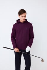 Pedro del Hierro Hooded technical golf sweatshirt Purple