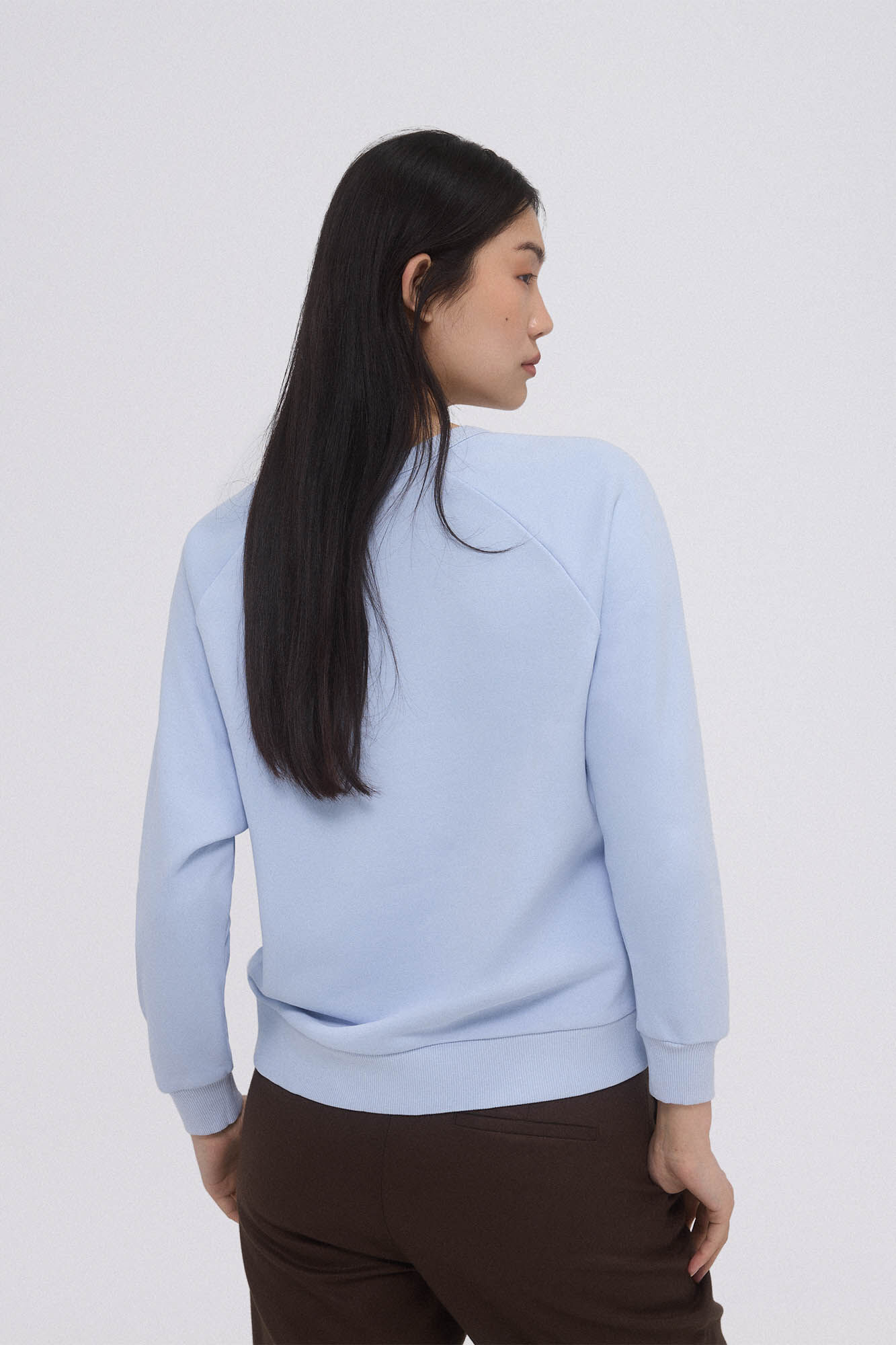 Pedro del Hierro Sudadera lisa logo Azul