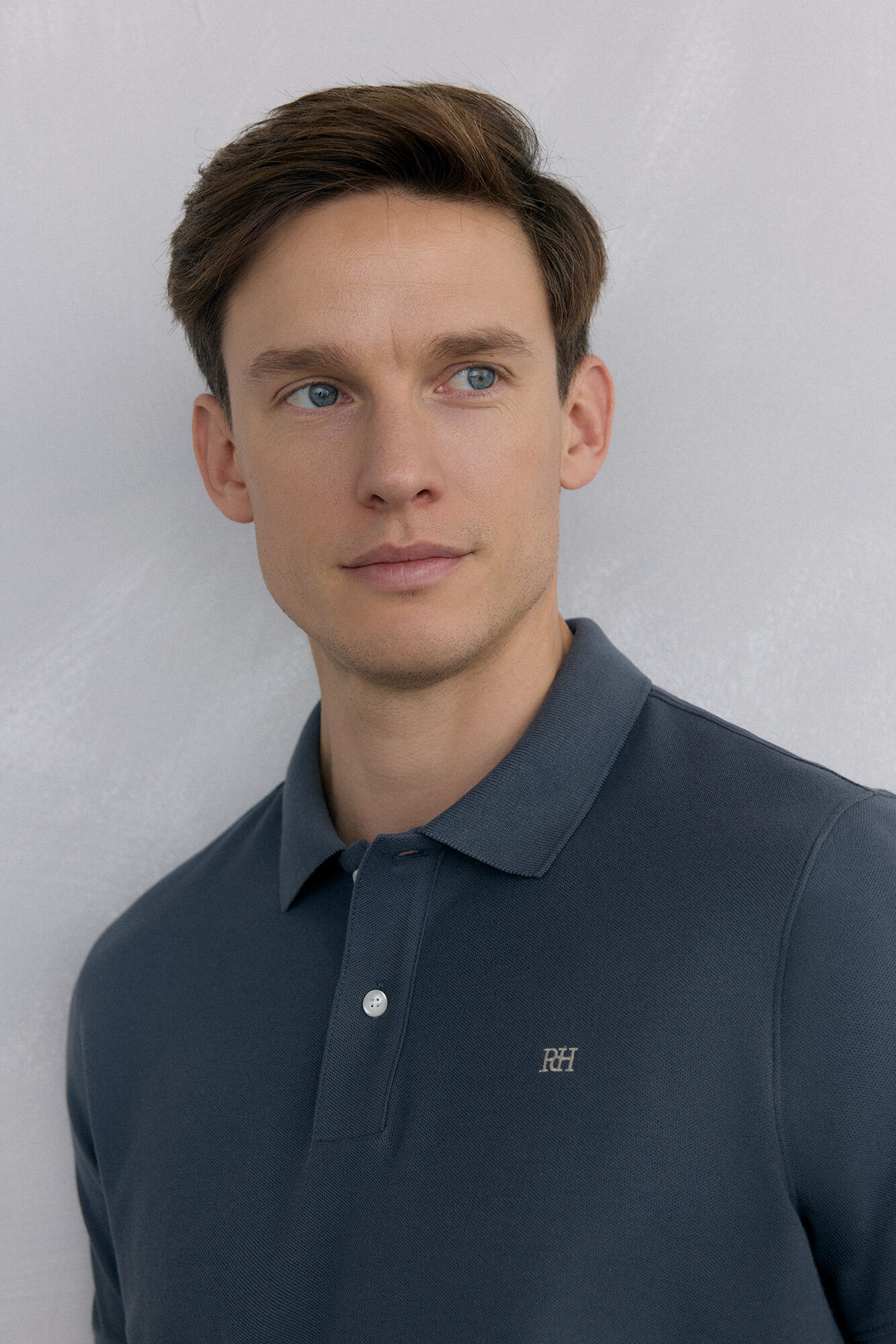 Pedro del Hierro Basic piqu&eacute; polo shirt Grey