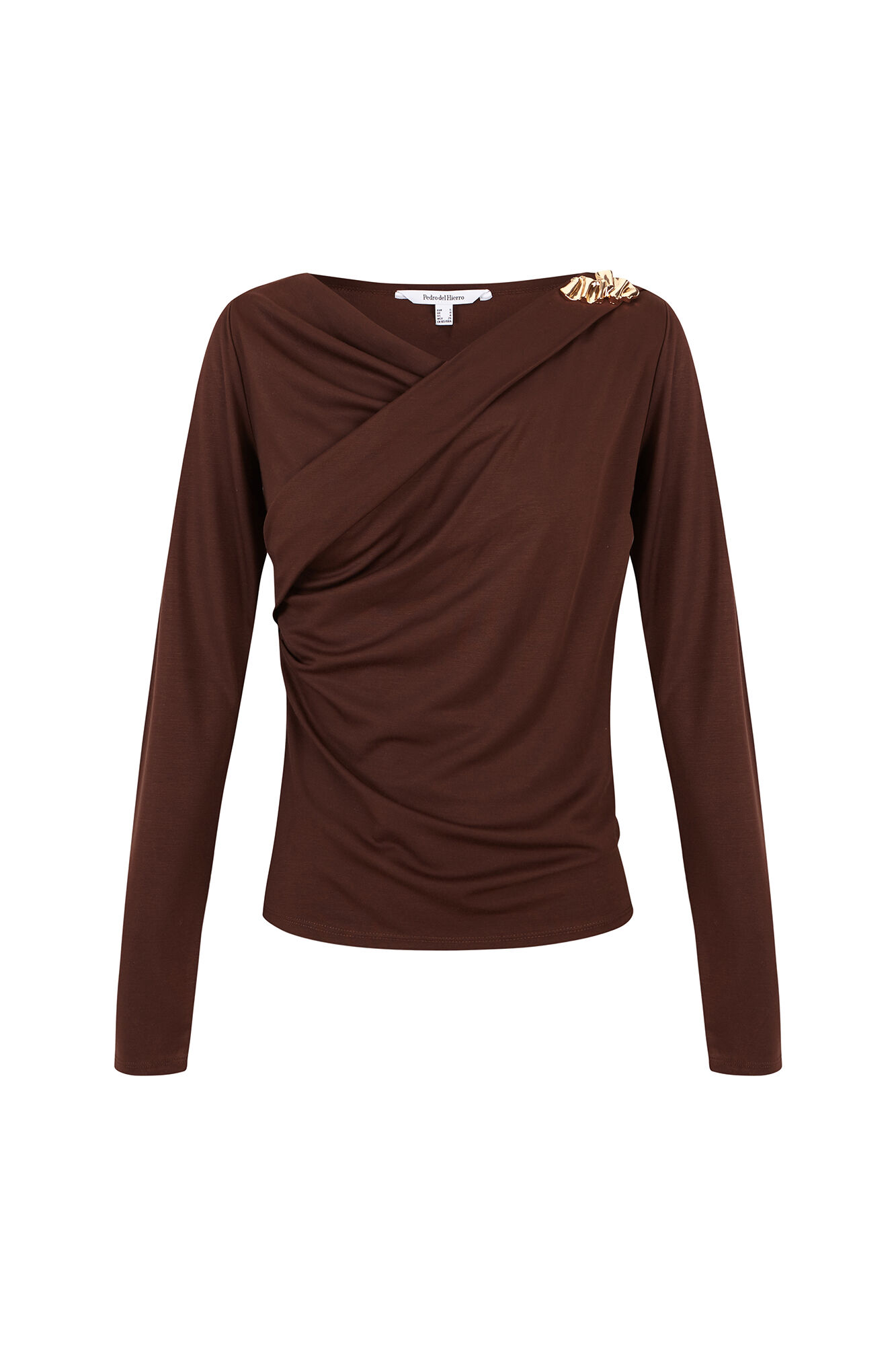 Pedro del Hierro Metal detail top Brown