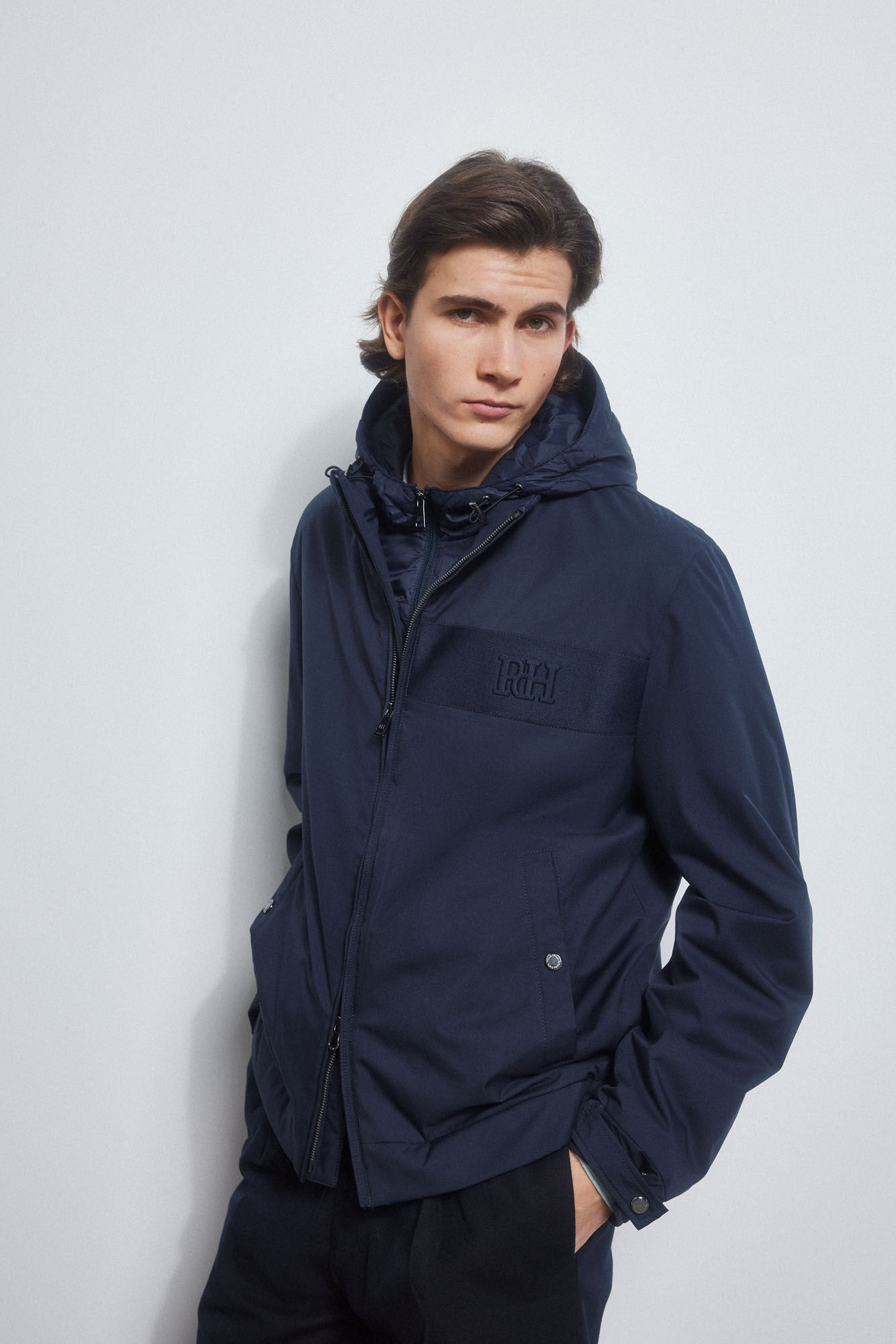 Pedro del Hierro Lined jacket Blue