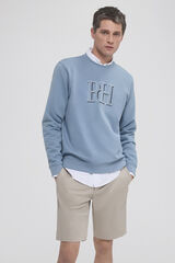 Pedro del Hierro Sudadera logo frontal Azul