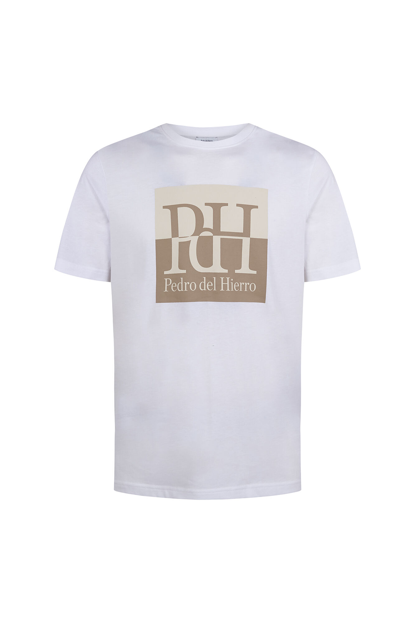 Pedro del Hierro Camiseta logo grande Blanco