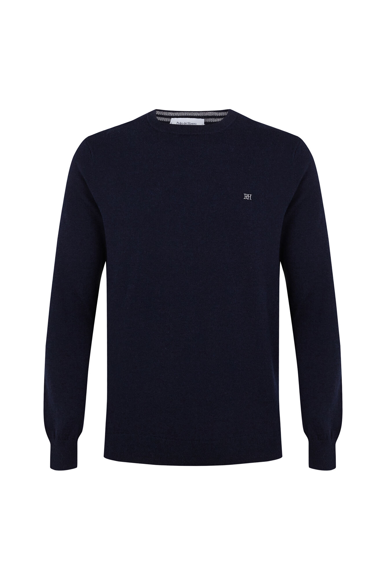 Pedro del Hierro Jersey premium lana merino cashmere Azul