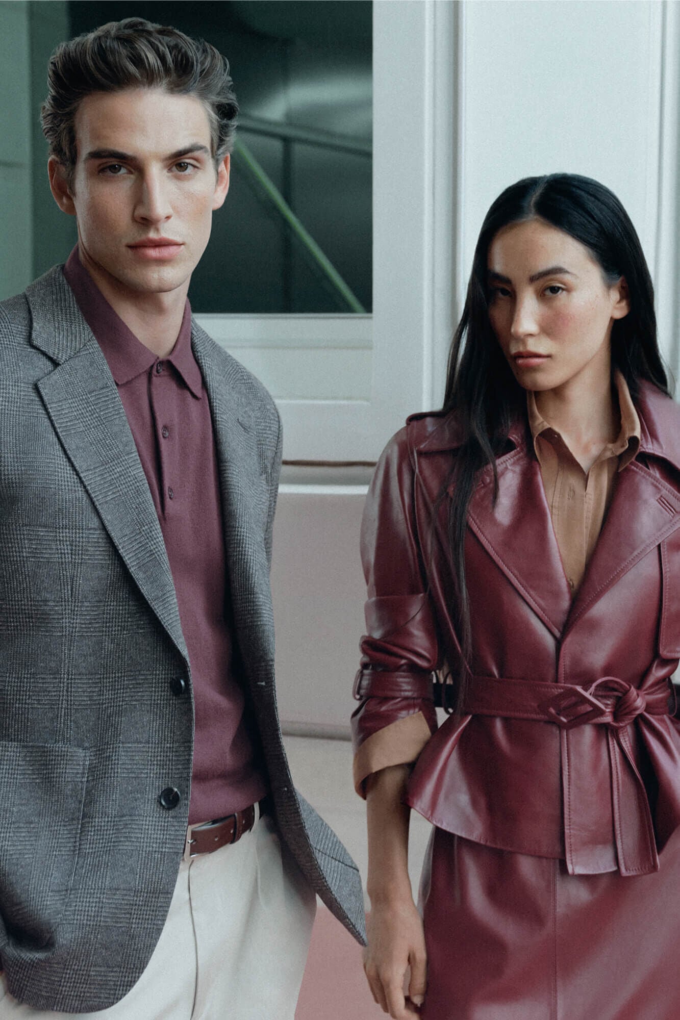 Pedro del Hierro Suede short trench