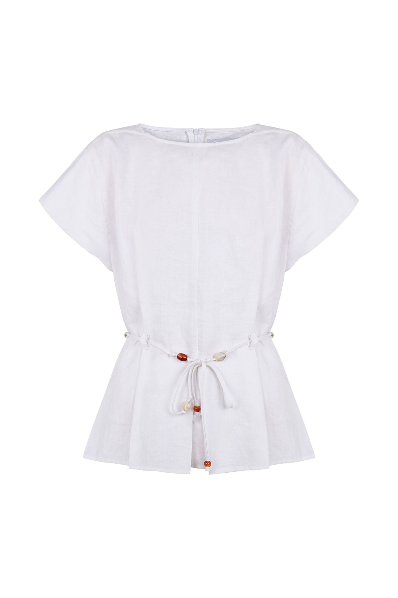 Pedro del Hierro Linen belted top White
