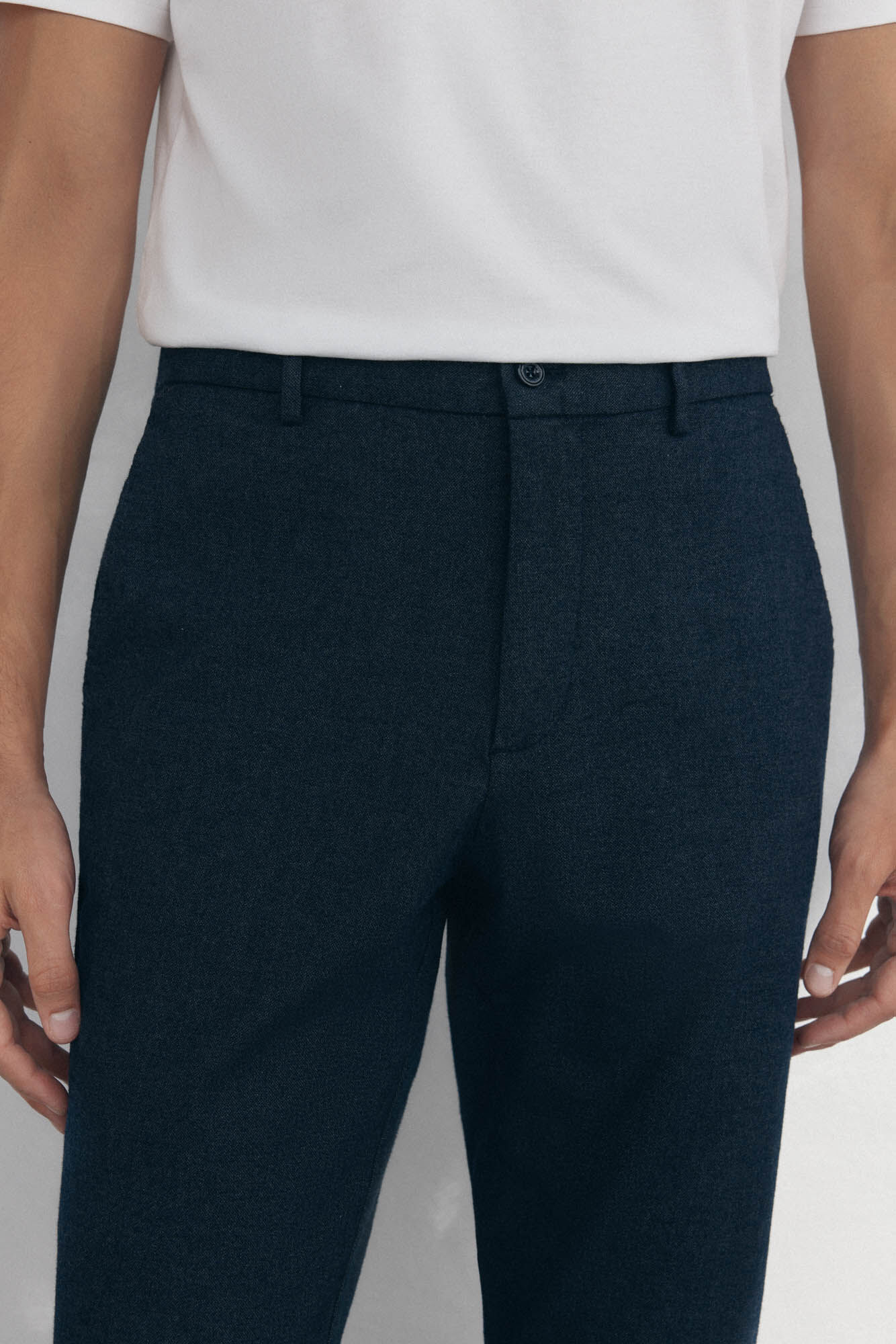 Pedro del Hierro Comfort chinos pants Blue