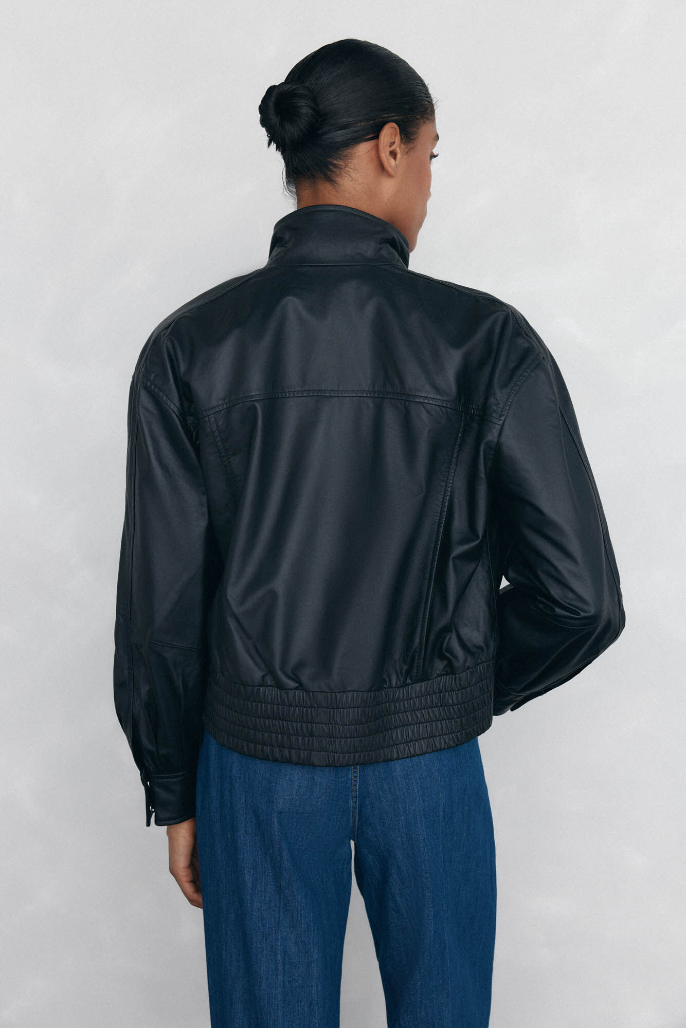 Pedro del Hierro Nappa bomber jacket Black