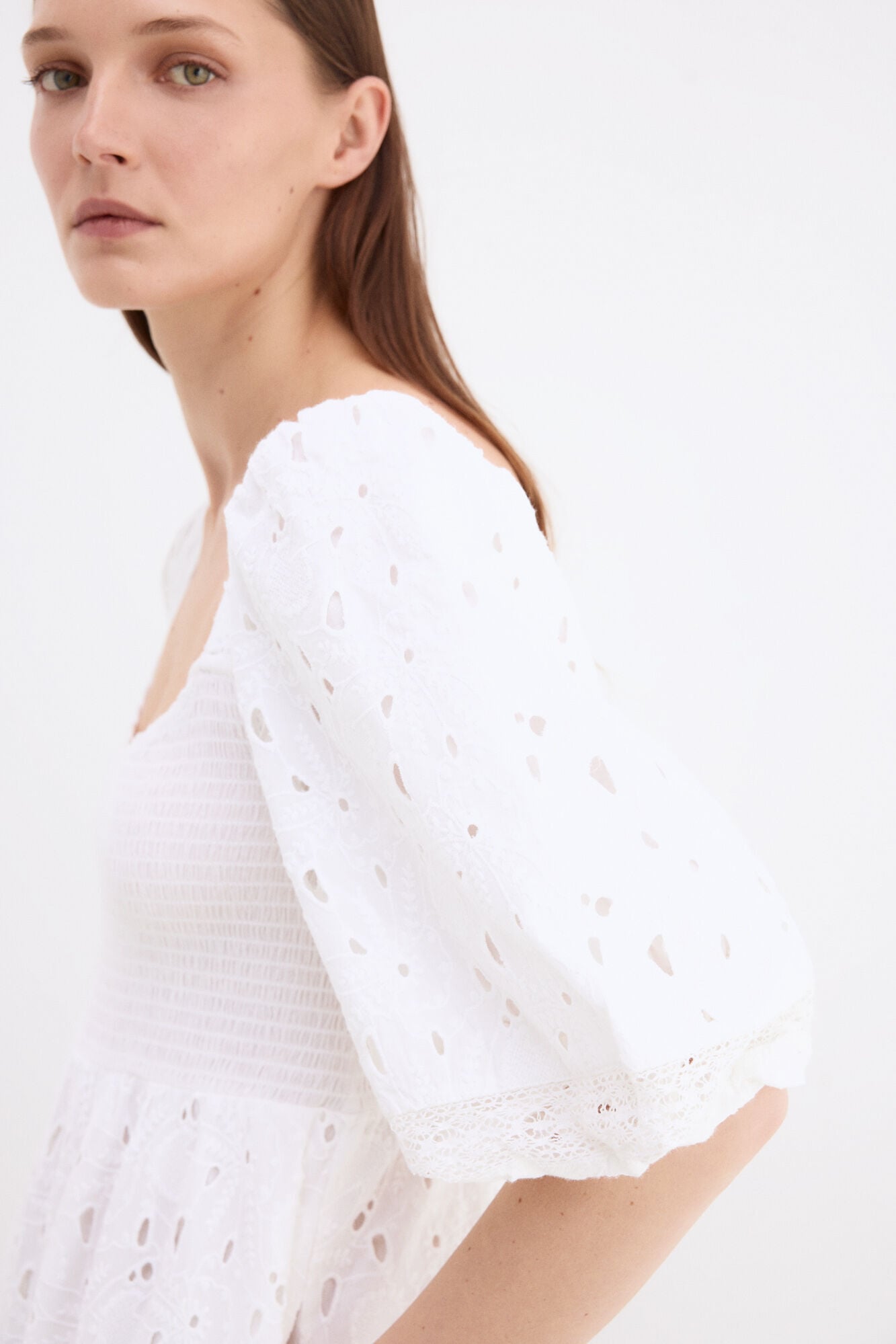 Pedro del Hierro Embroidered cotton dress