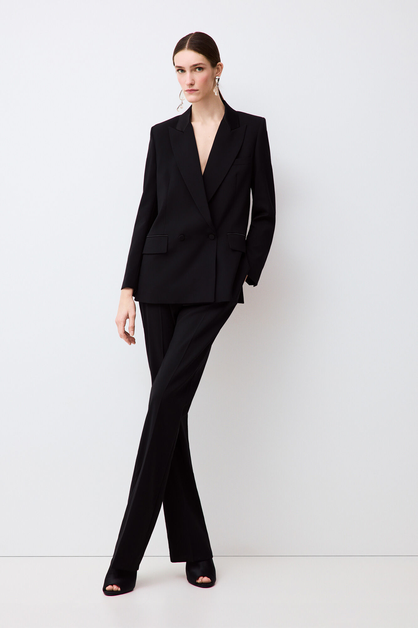 Pedro del Hierro Structured tailored blazer Black