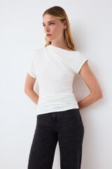 Pedro del Hierro Draped sleeveless T-shirt White