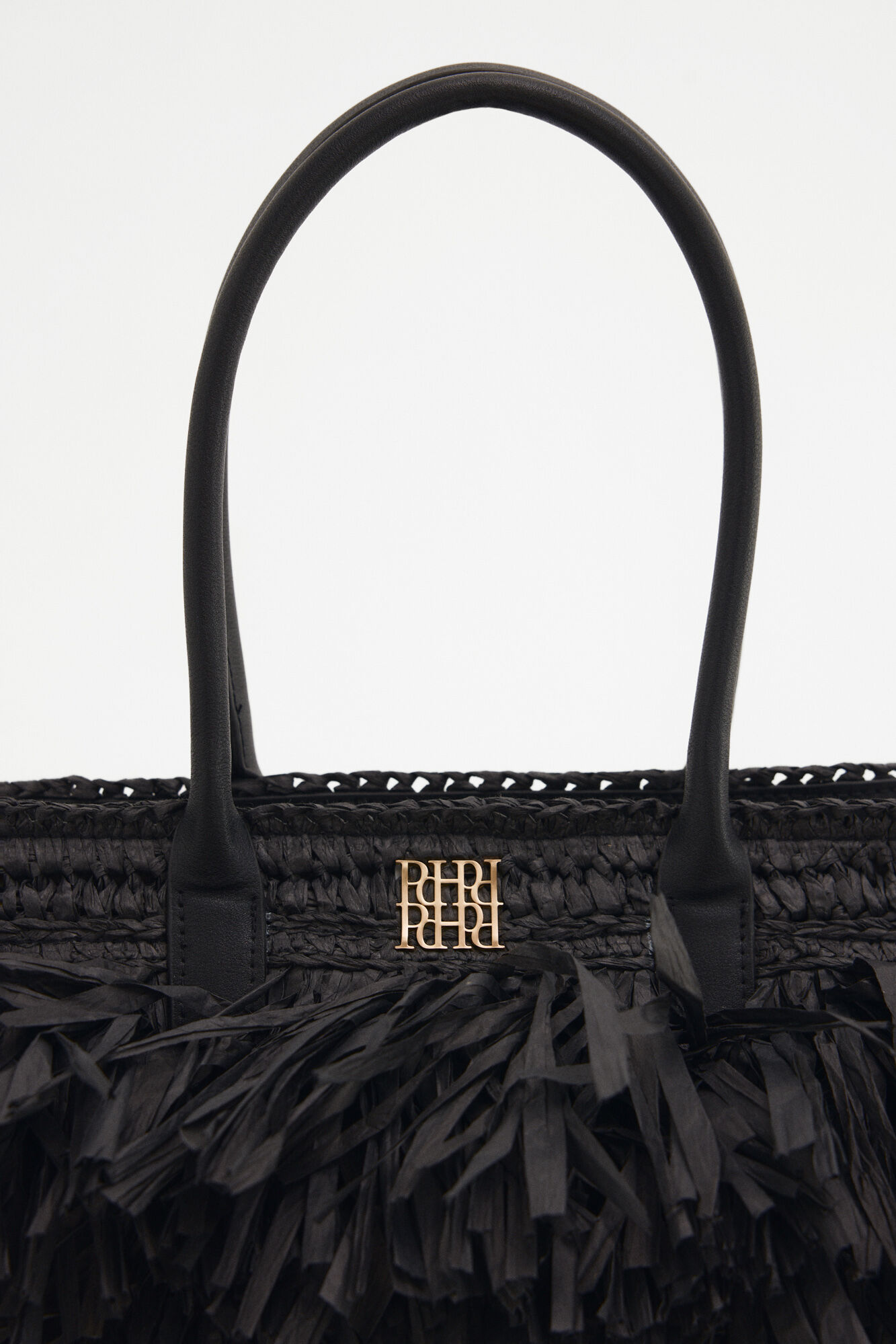 Pedro del Hierro Fringed shoulder bag Black