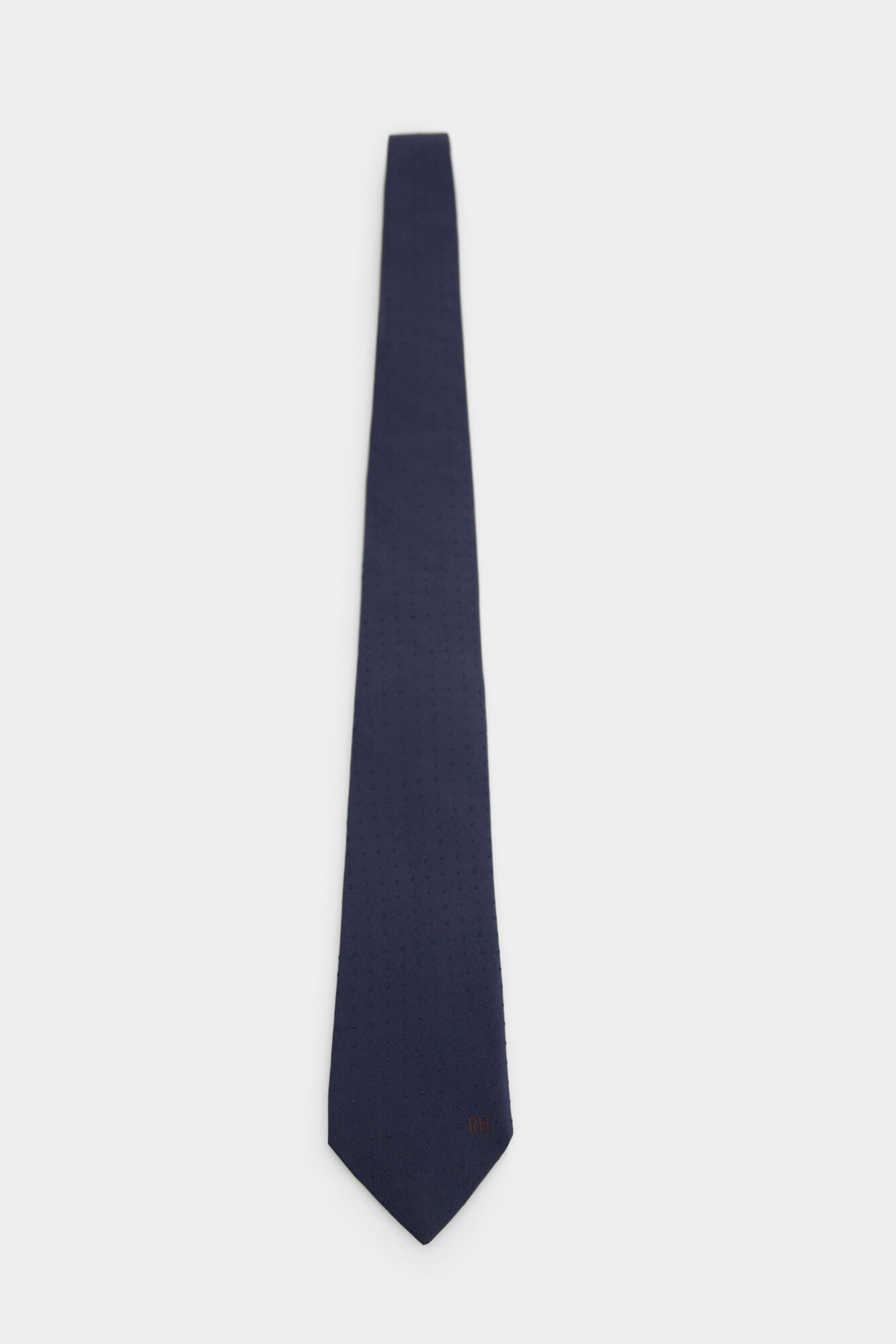 Pedro del Hierro Natural silk tie Blue