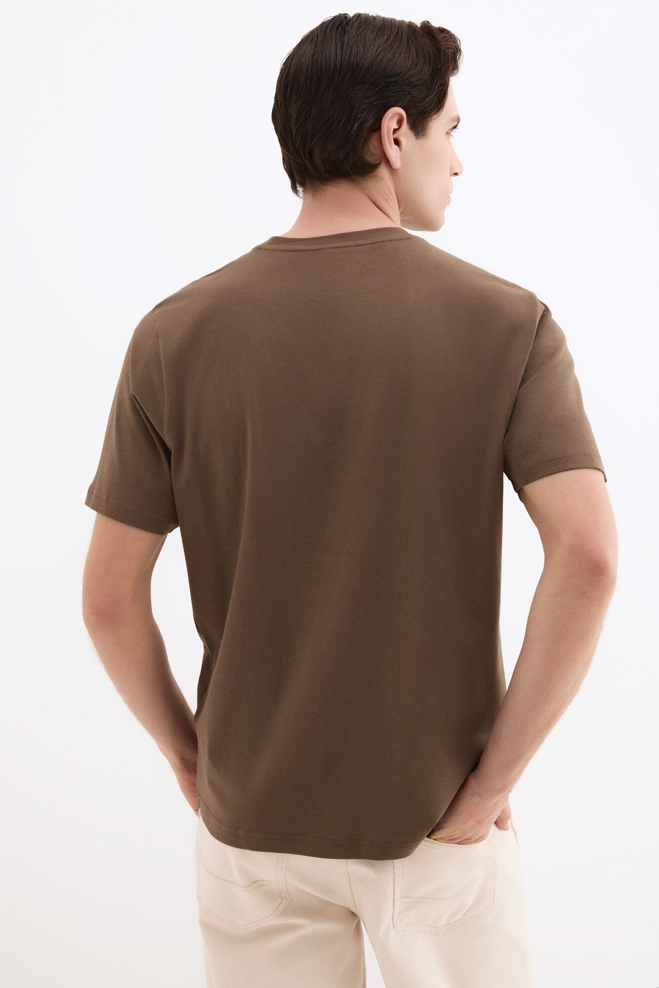Pedro del Hierro Logo T-shirt Brown
