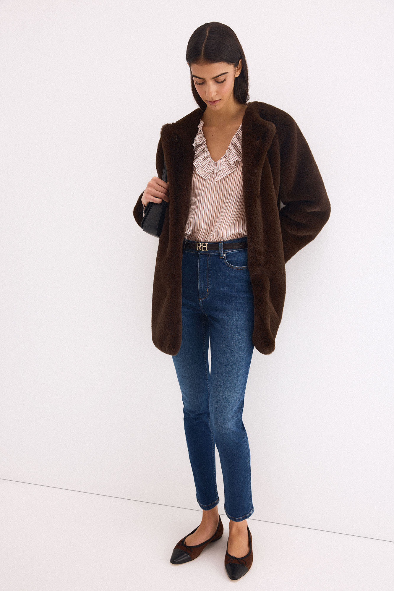 Pedro del Hierro Loose striped blouse