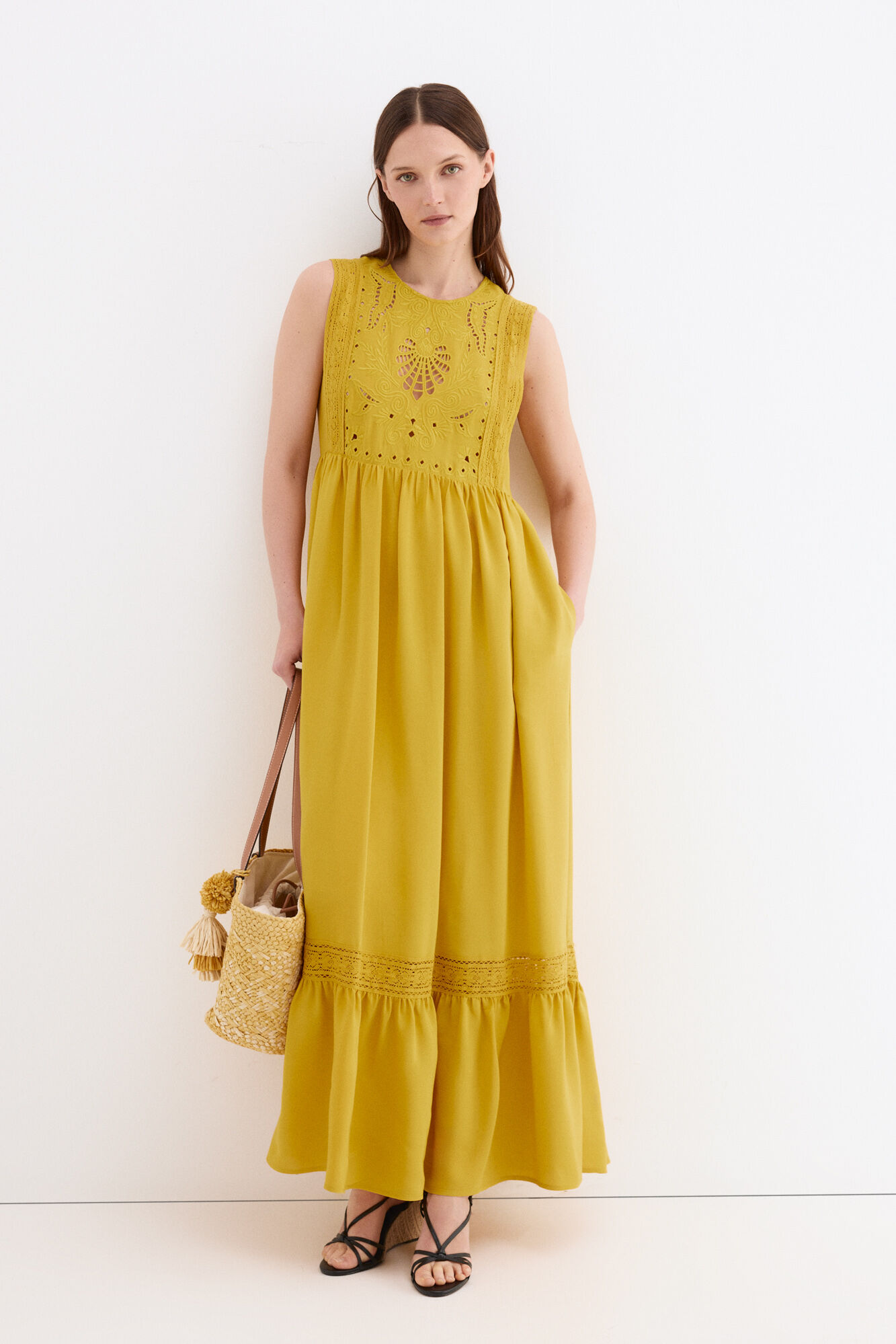 Pedro del Hierro Embroidered romantic dress