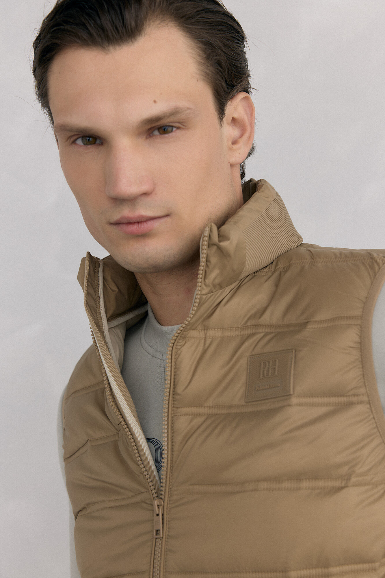 Pedro del Hierro Colete acolchoado ultraleve Beige