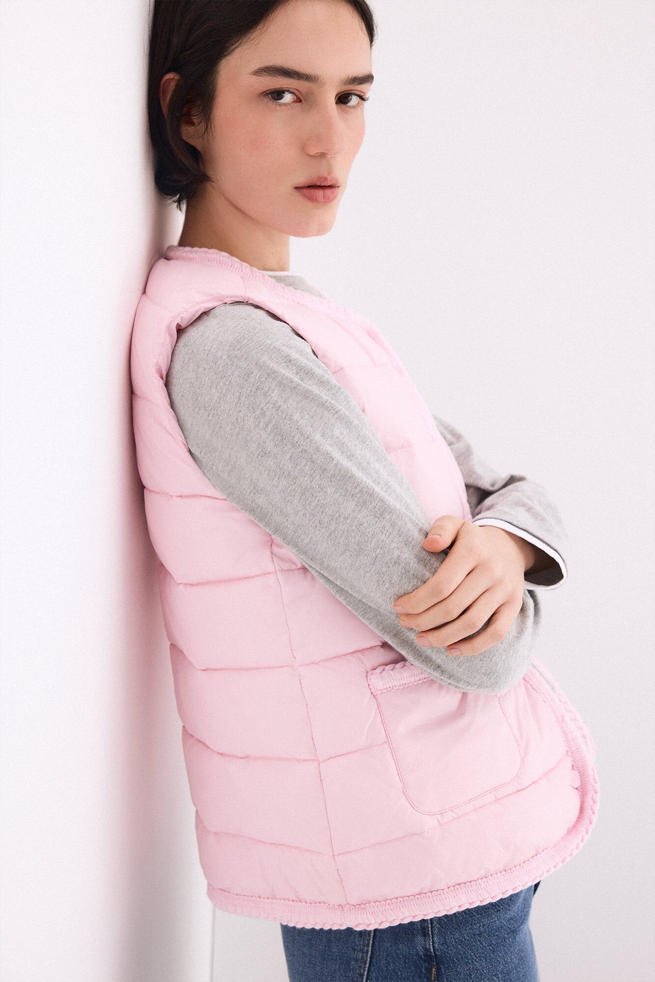 Pedro del Hierro Puffer gilet Pink