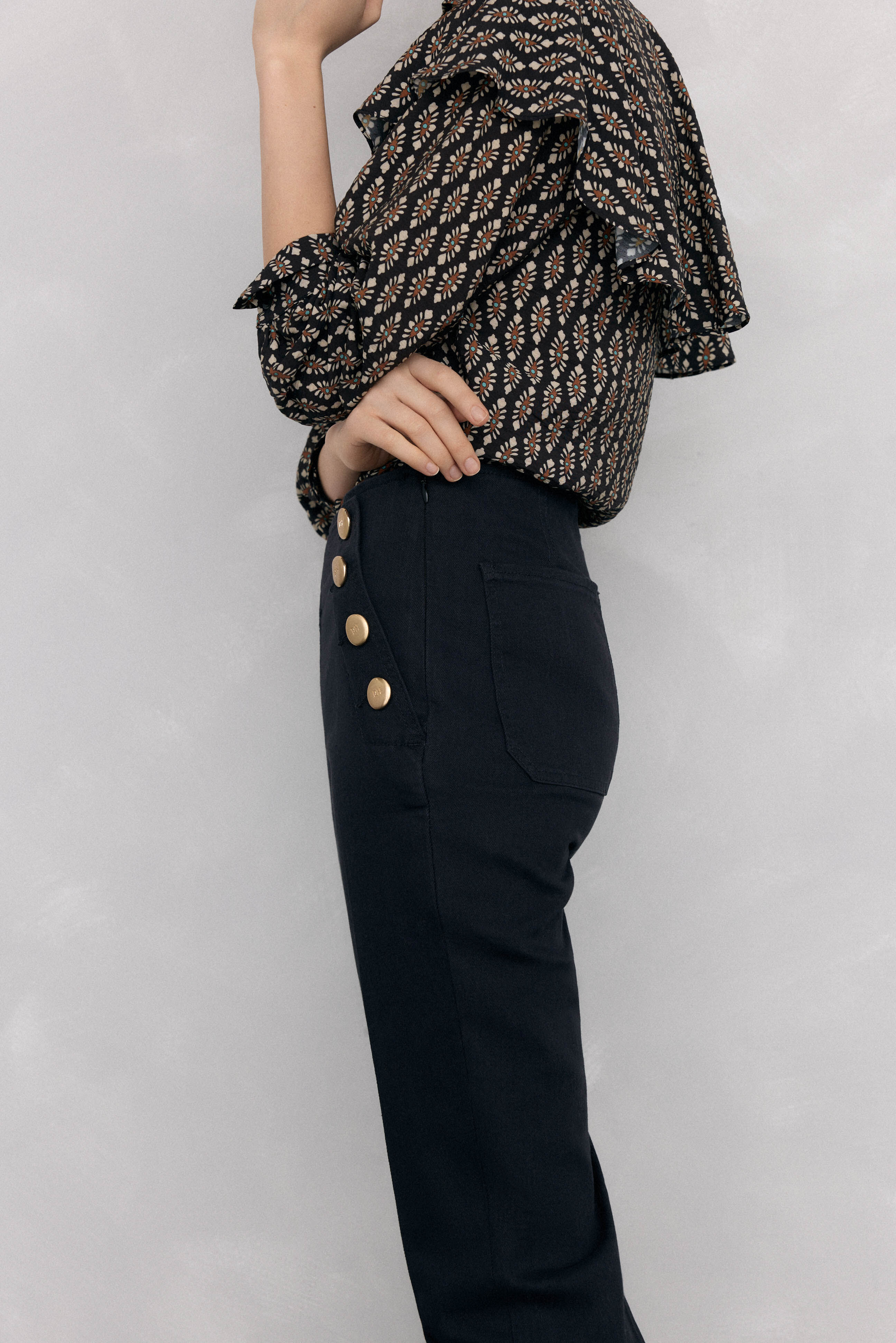 Pedro del Hierro Cal&ccedil;a jeans larga Preto