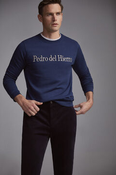 Pedro del Hierro Crew neck sweatshirt Blue