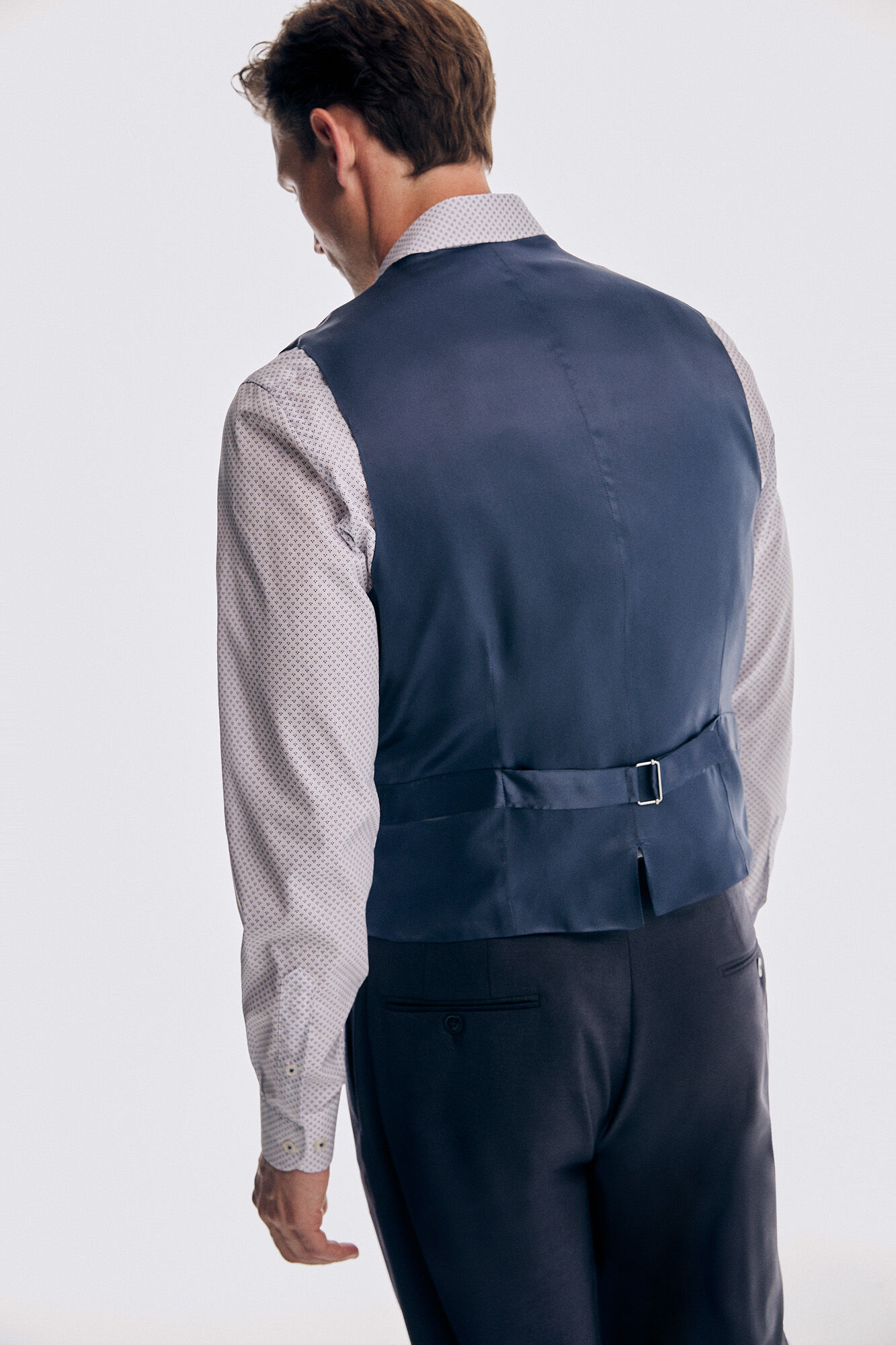 Pedro del Hierro Chaleco azul tailored fit Azul