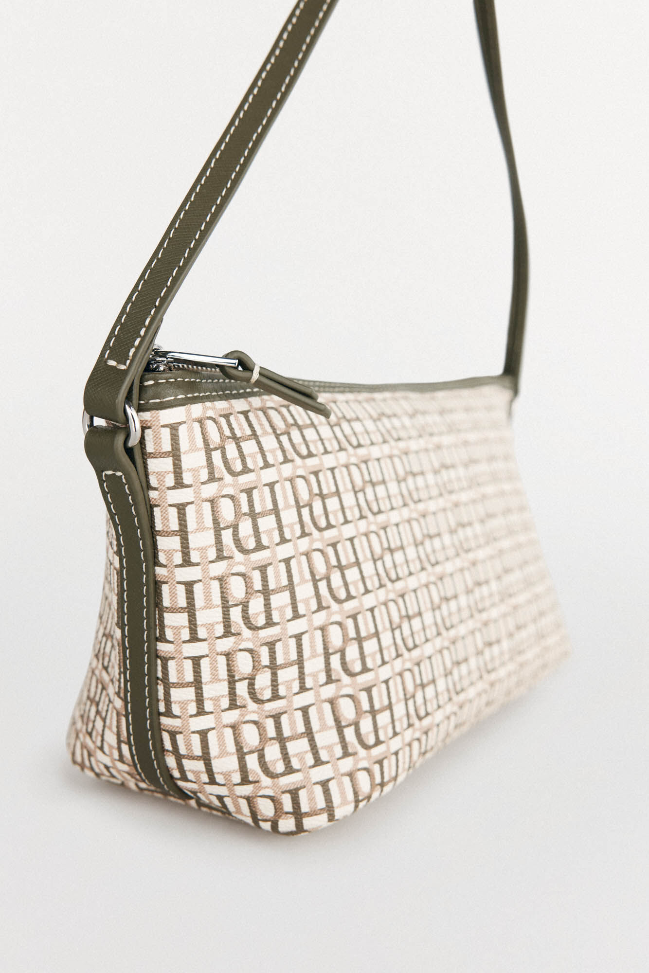 Pedro del Hierro Monogram shoulder bag Green