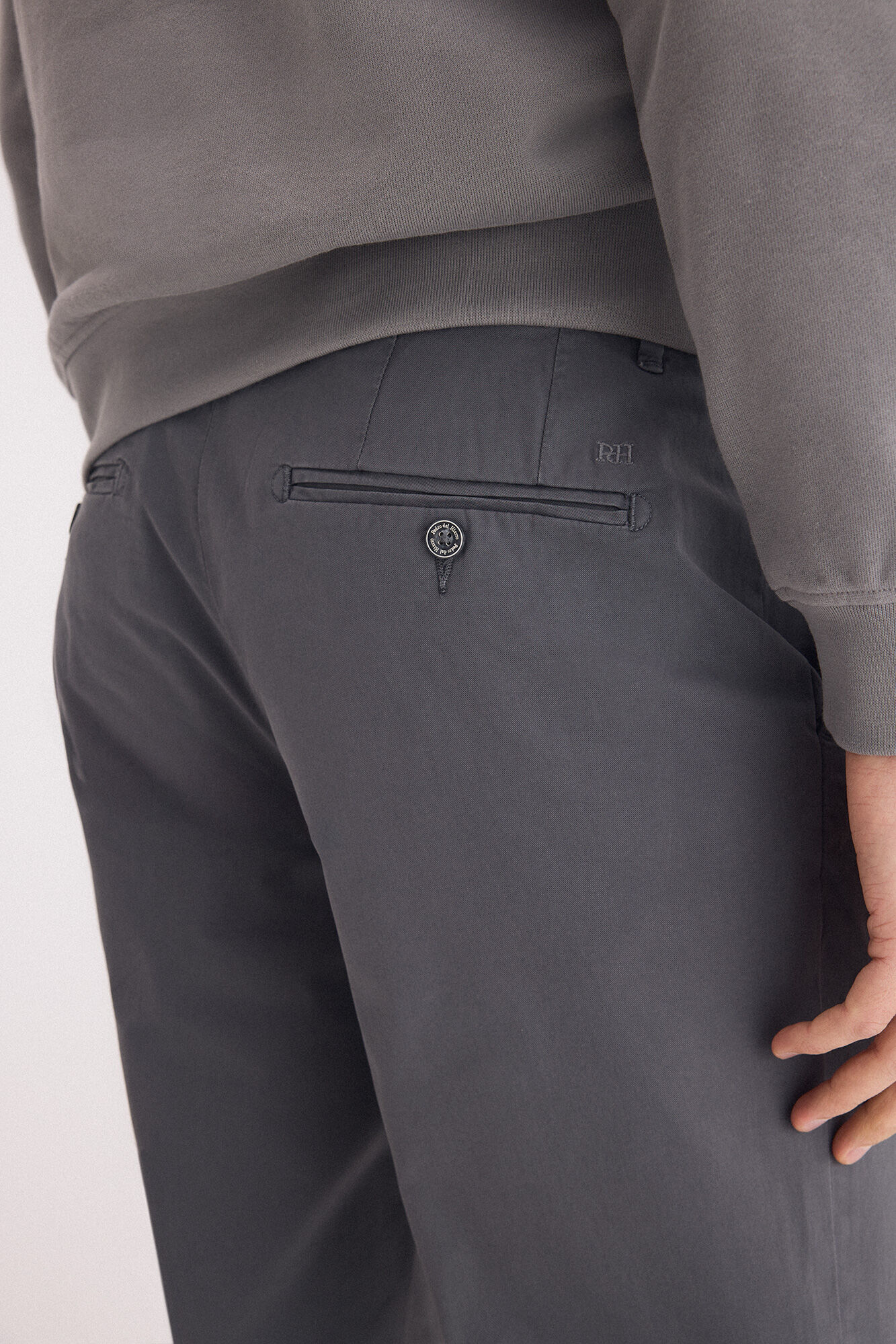 Pedro del Hierro Regular fit chinos Grey
