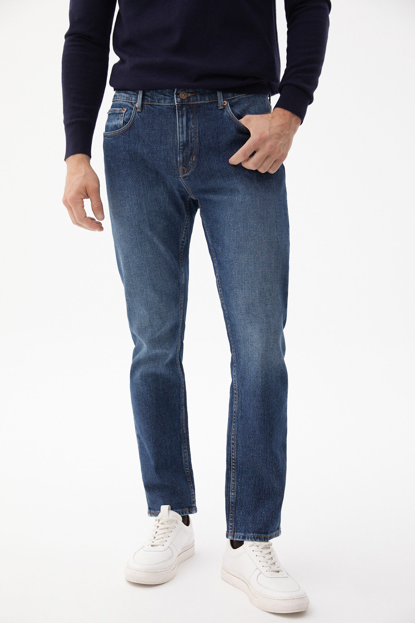 Pedro del Hierro Pantal&oacute;n vaquero Authentic lavado medio Azul