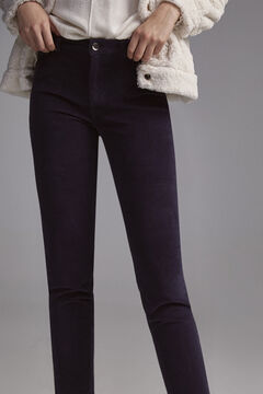 Pedro del Hierro Push-up corduroy trousers Blue