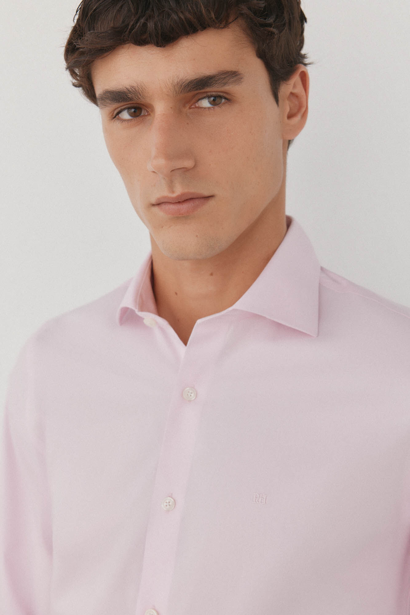 Pedro del Hierro Plain non iron + stain resistant dress shirt