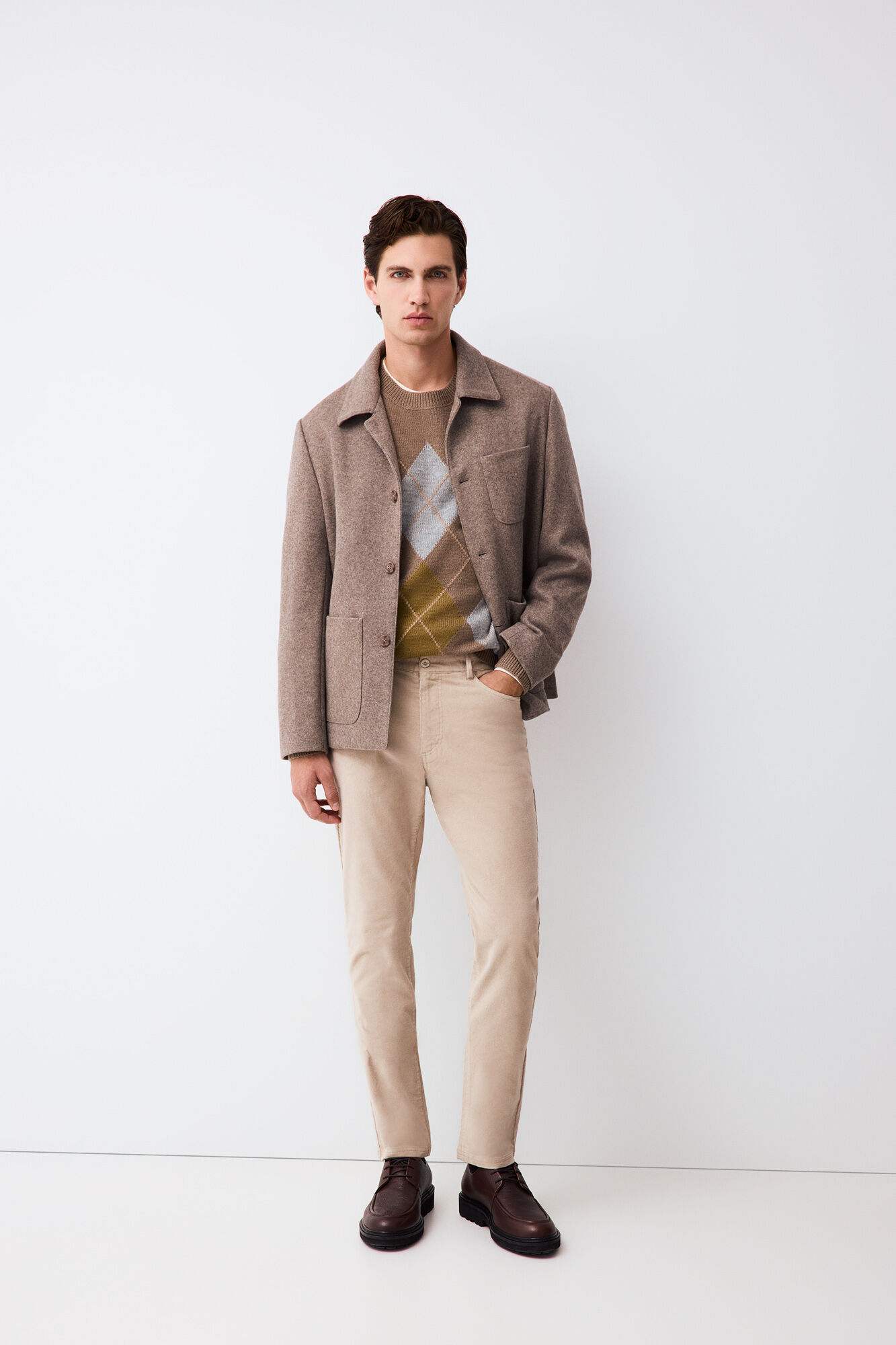 Pedro del Hierro Corduroy slim fit 5-pocket trousers