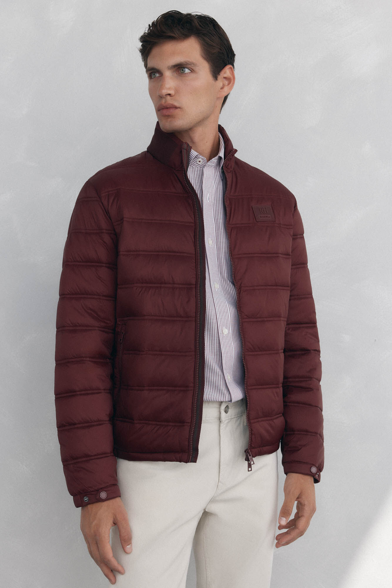 Pedro del Hierro Cazadora acolchada ultralight Burdeos