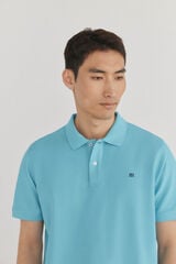 Pedro del Hierro Basic piqu&eacute; polo shirt Turquoise