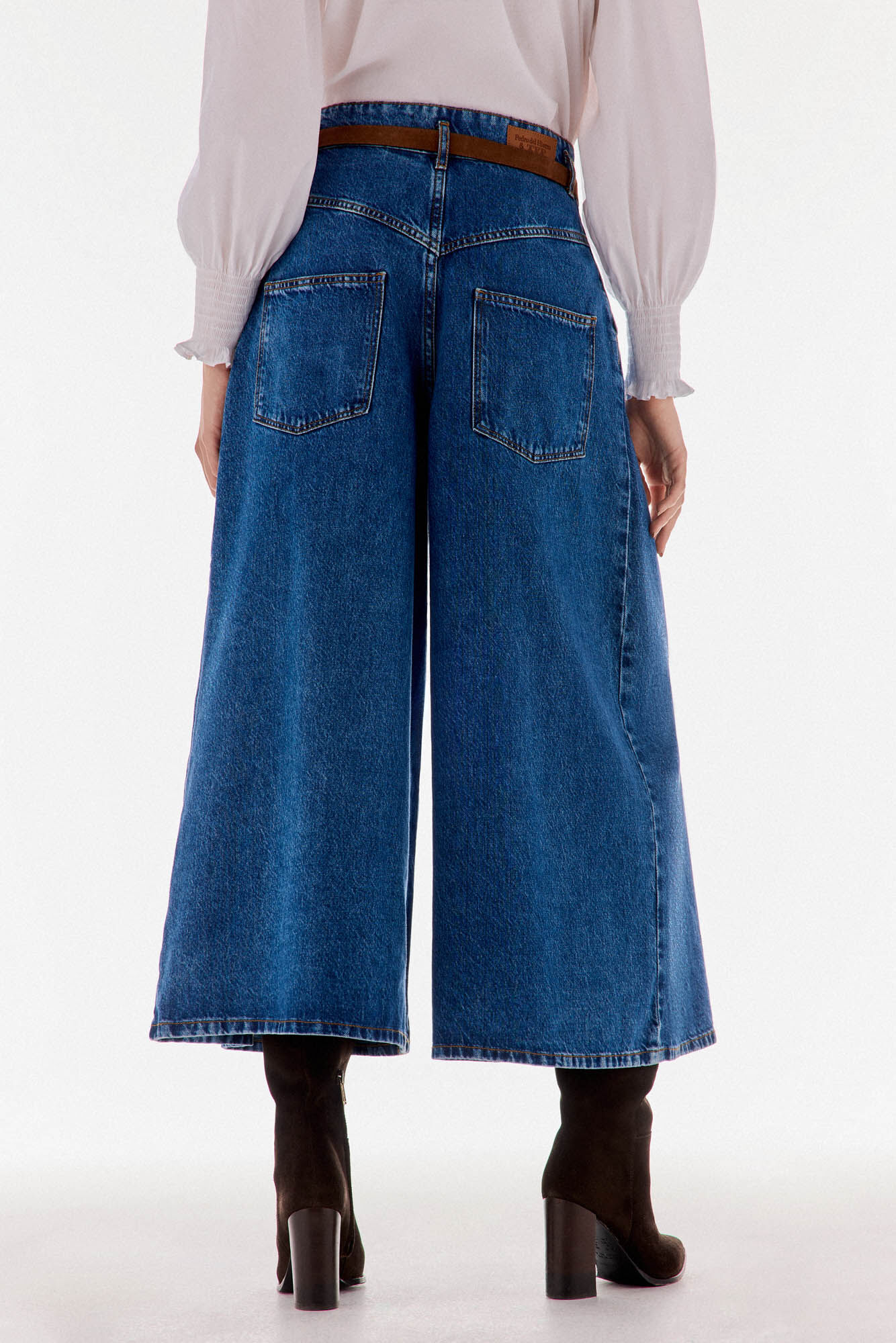 TFP by Tamara Falc&oacute; Cal&ccedil;a jeans super larga Azul