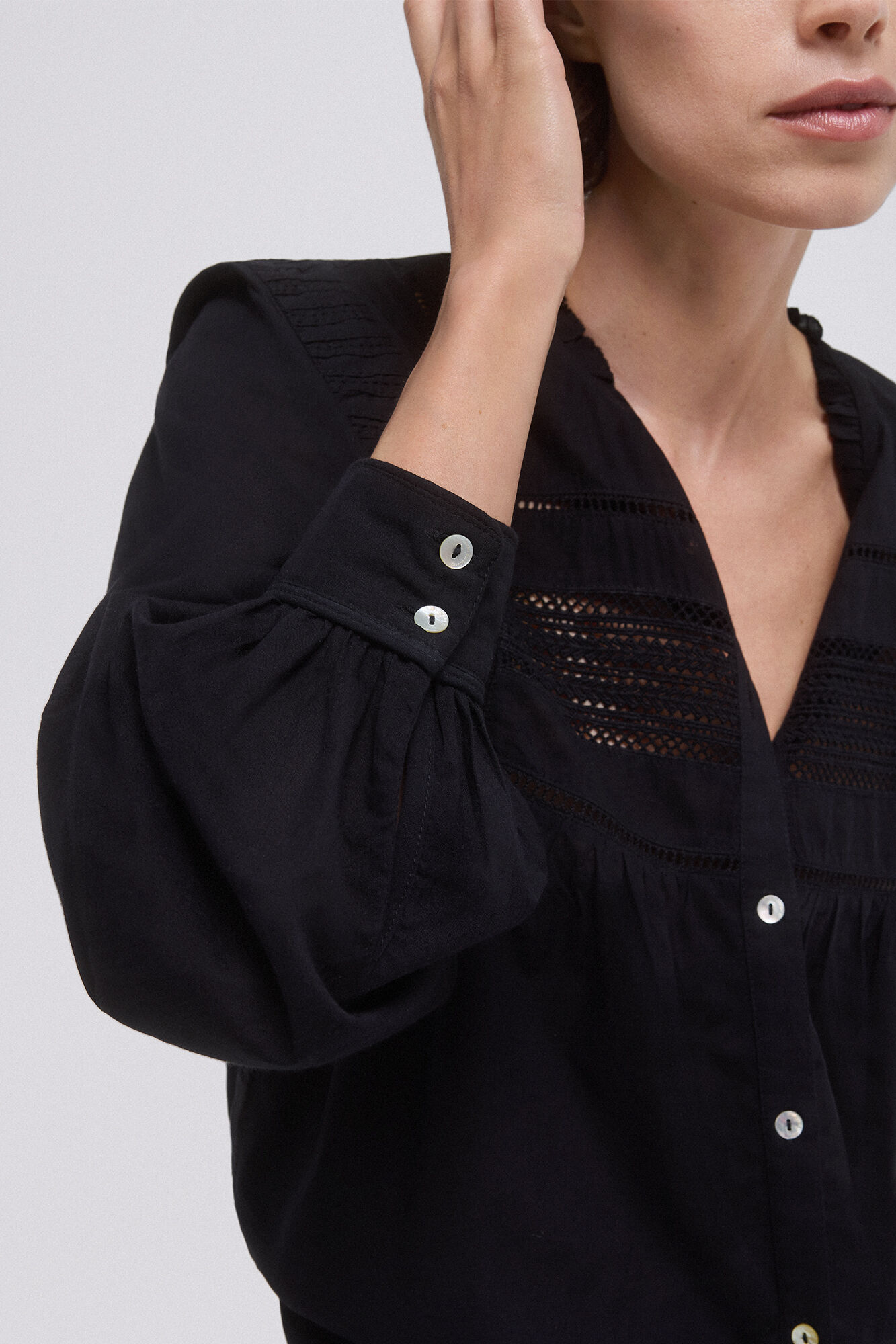 Pedro del Hierro Romantic blouse Black