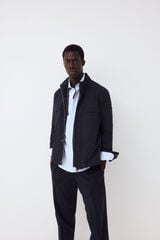 Pedro del Hierro Sobrecamisa t&eacute;cnica Azul