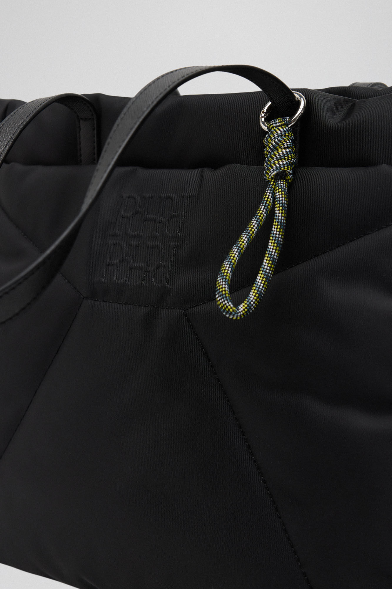 Pedro del Hierro Nylon tote bag Black