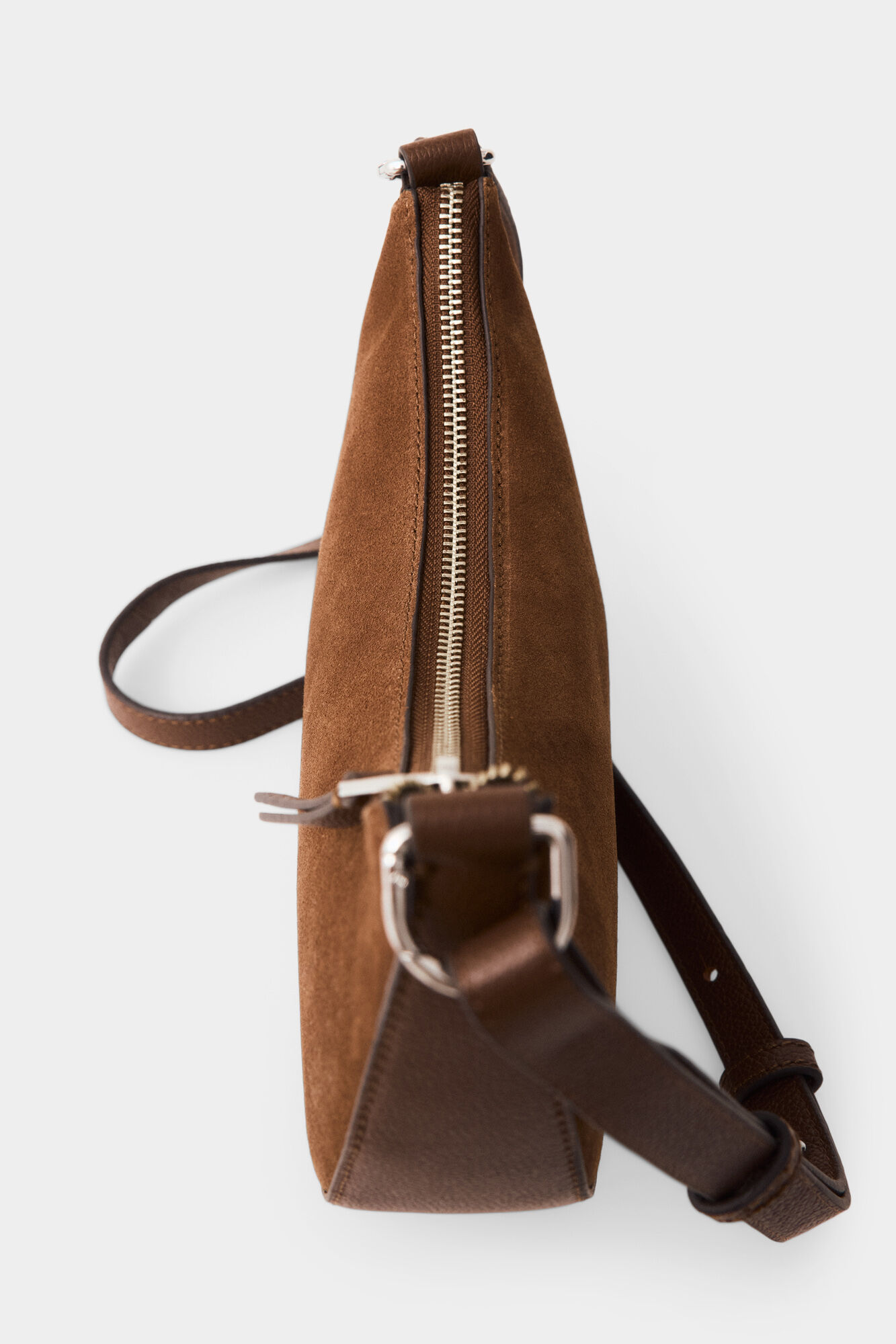 Pedro del Hierro Multiway suede handbag Brown