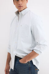 Pedro del Hierro Oxford non-iron plaid shirt Green