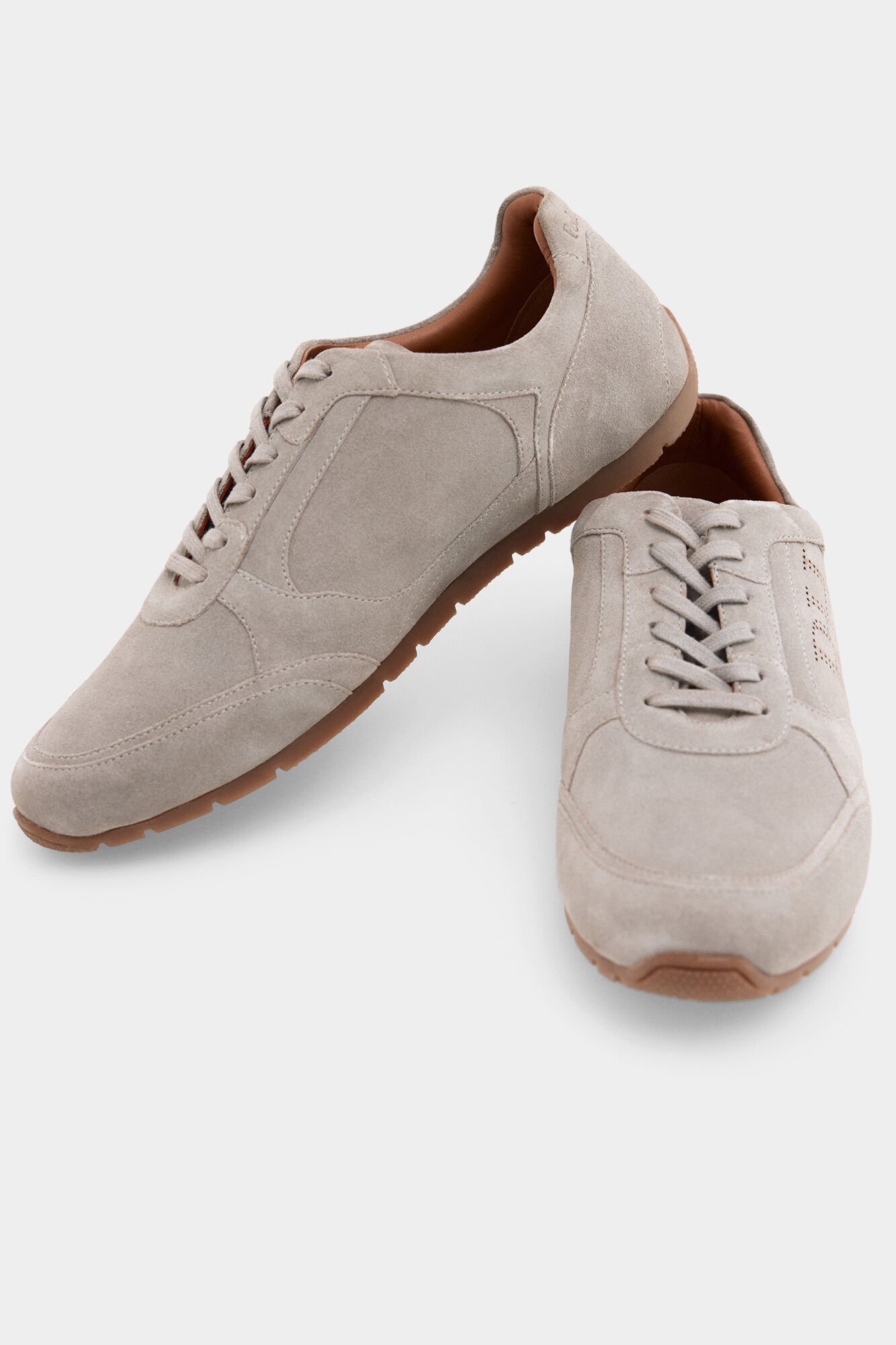 Pedro del Hierro Leather sneaker Grey