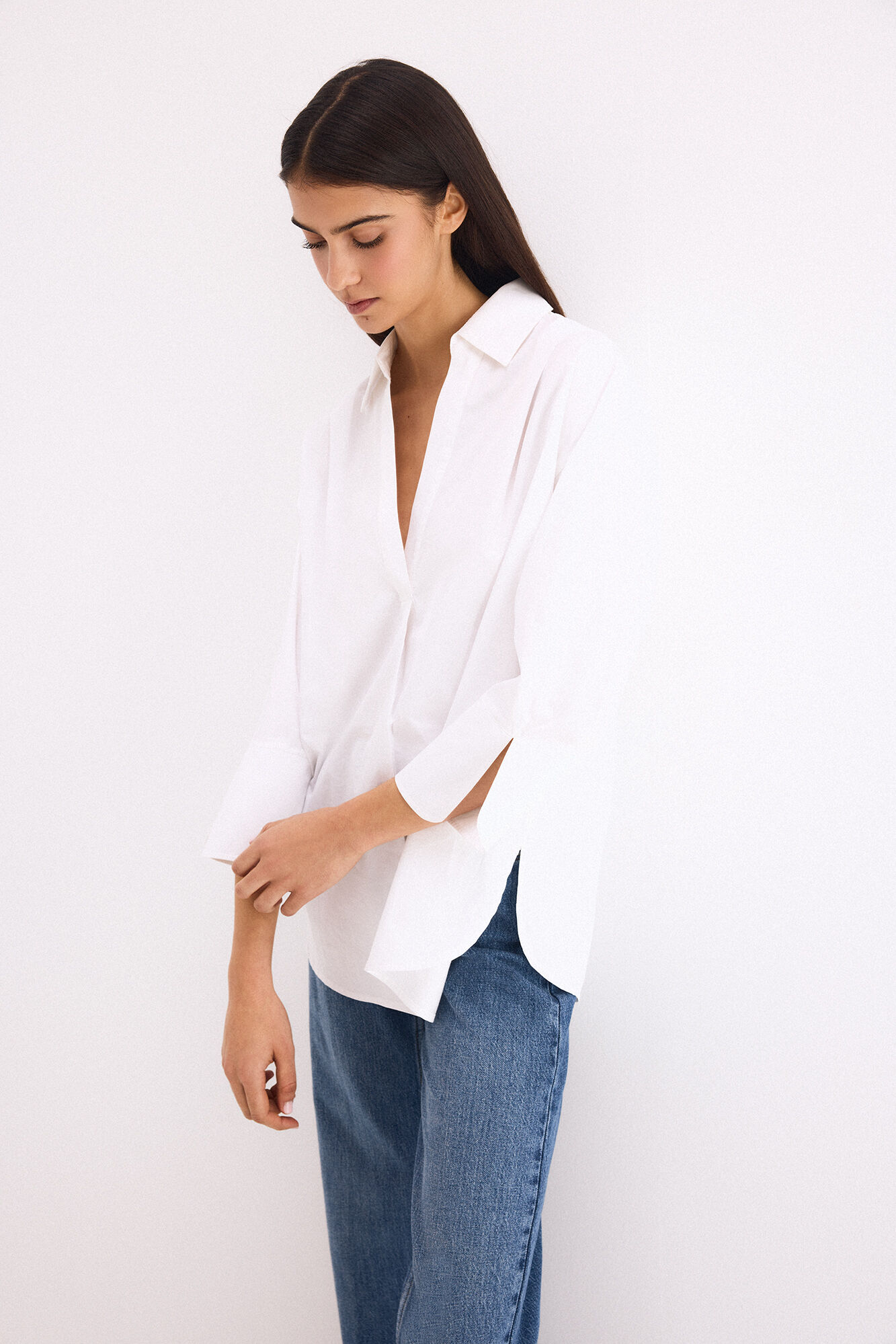 Pedro del Hierro Loose plain shirt