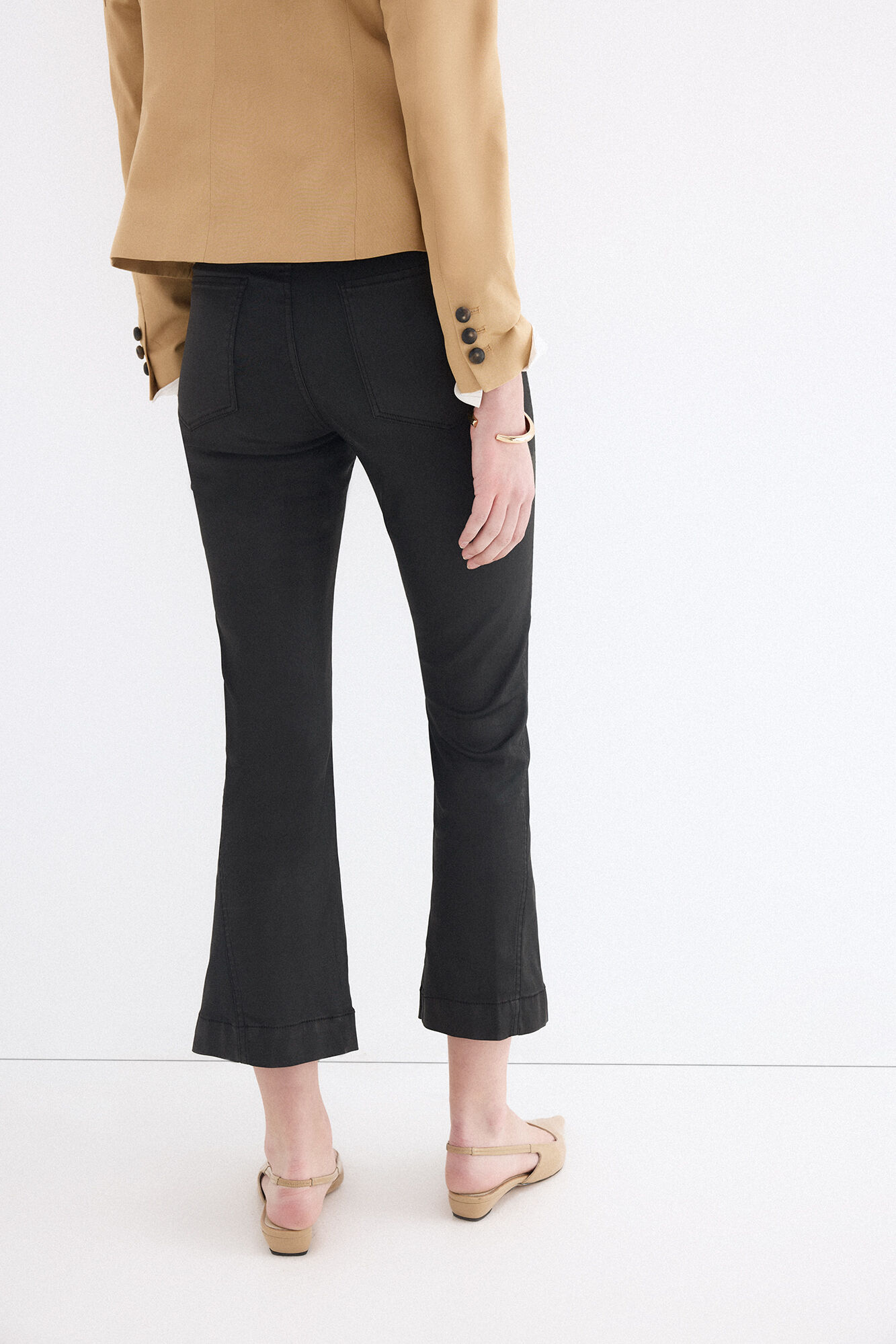 Pedro del Hierro Flare cropped jeans Grey