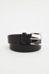 Pedro del Hierro leather dress belt Black