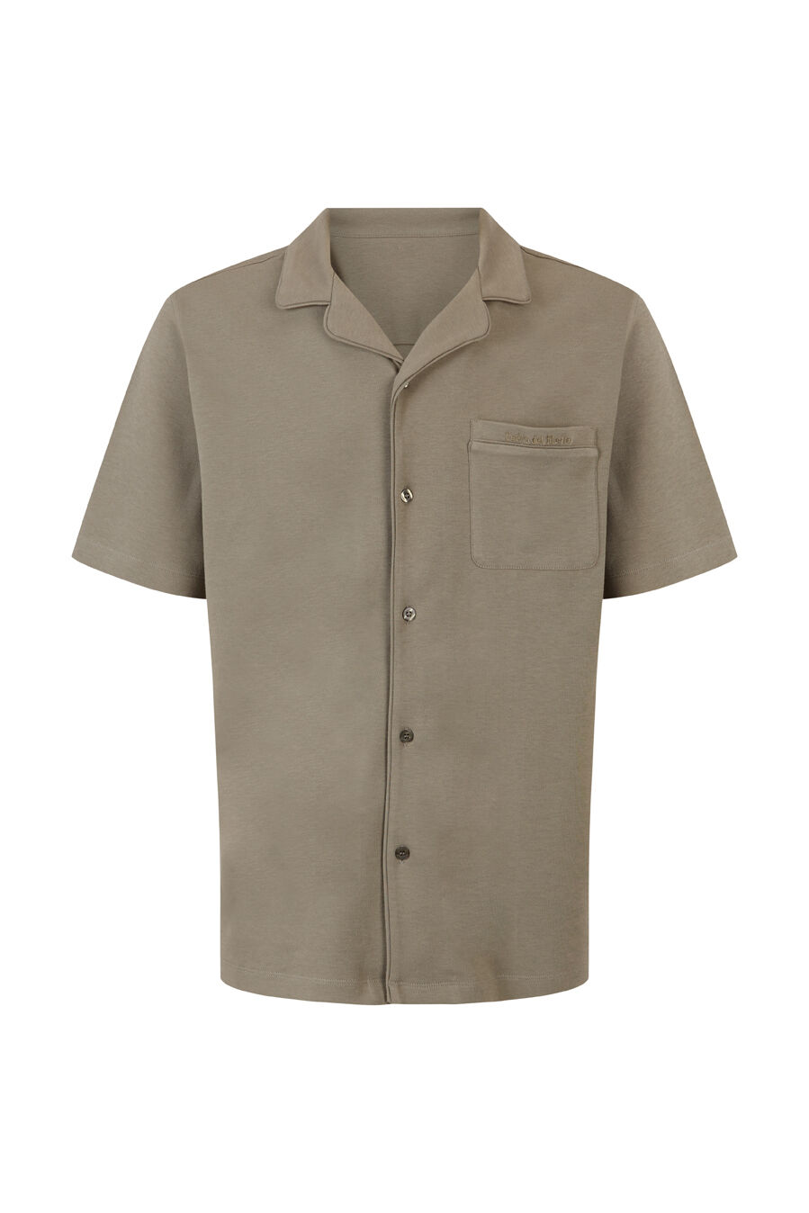 Pedro del Hierro Spanish cotton short sleeve pyjama shirt Green