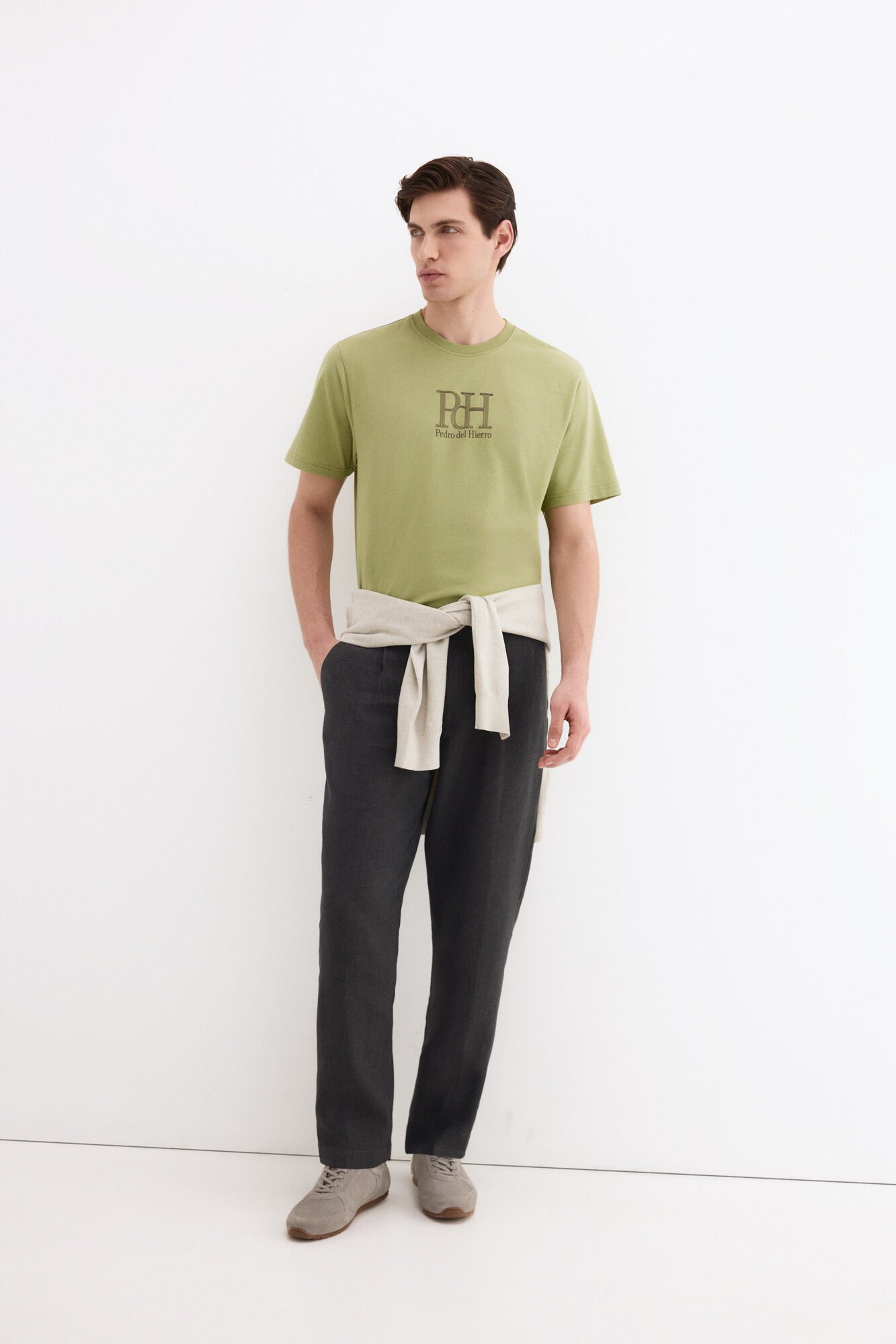 Pedro del Hierro Logo T-shirt Green