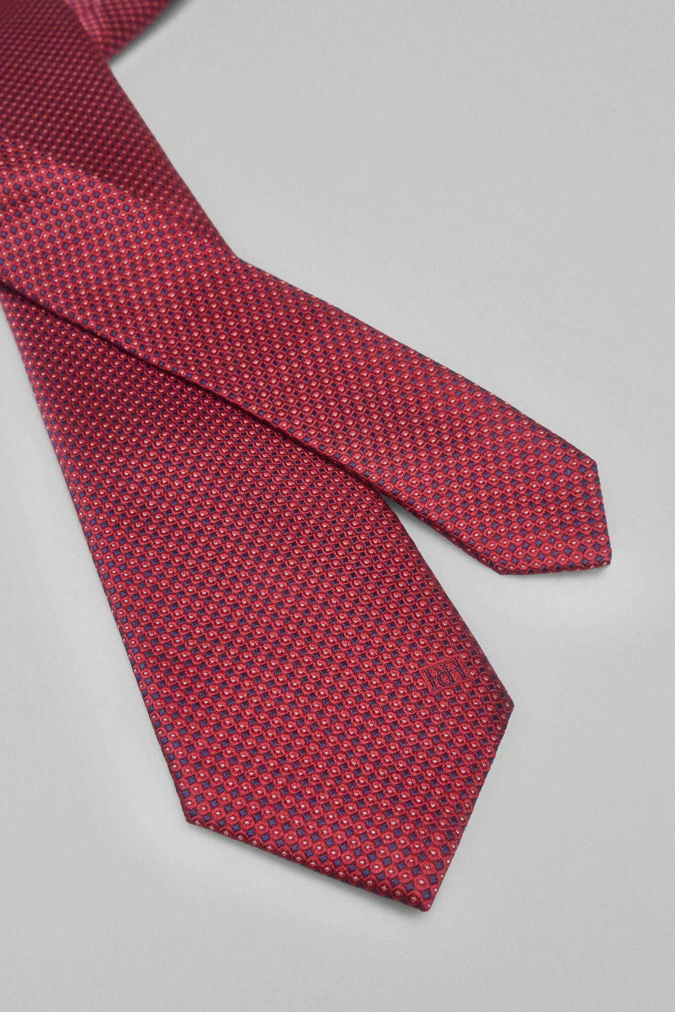 Pedro del Hierro Natural silk tie Red