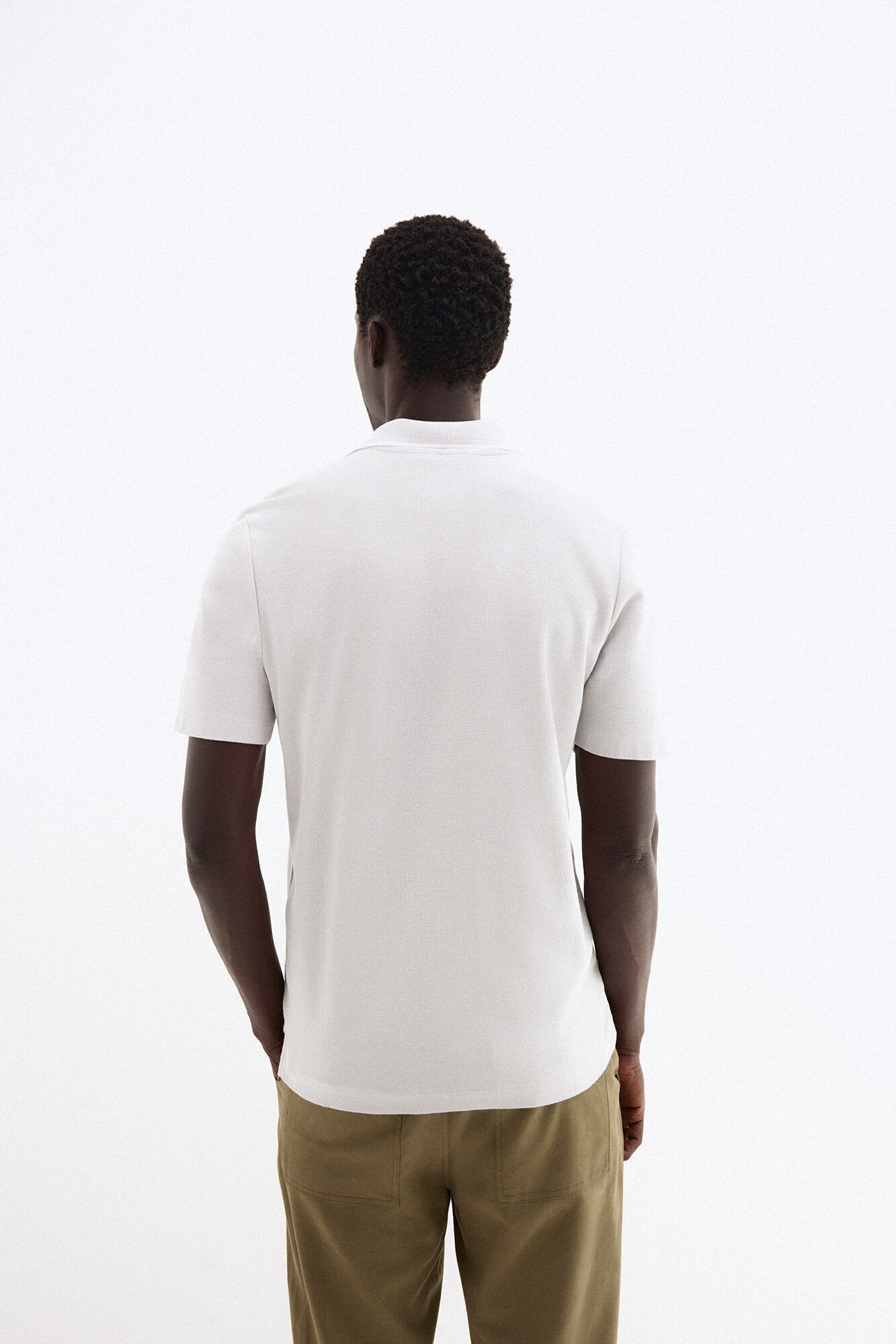 Pedro del Hierro Polo com textura Cizento